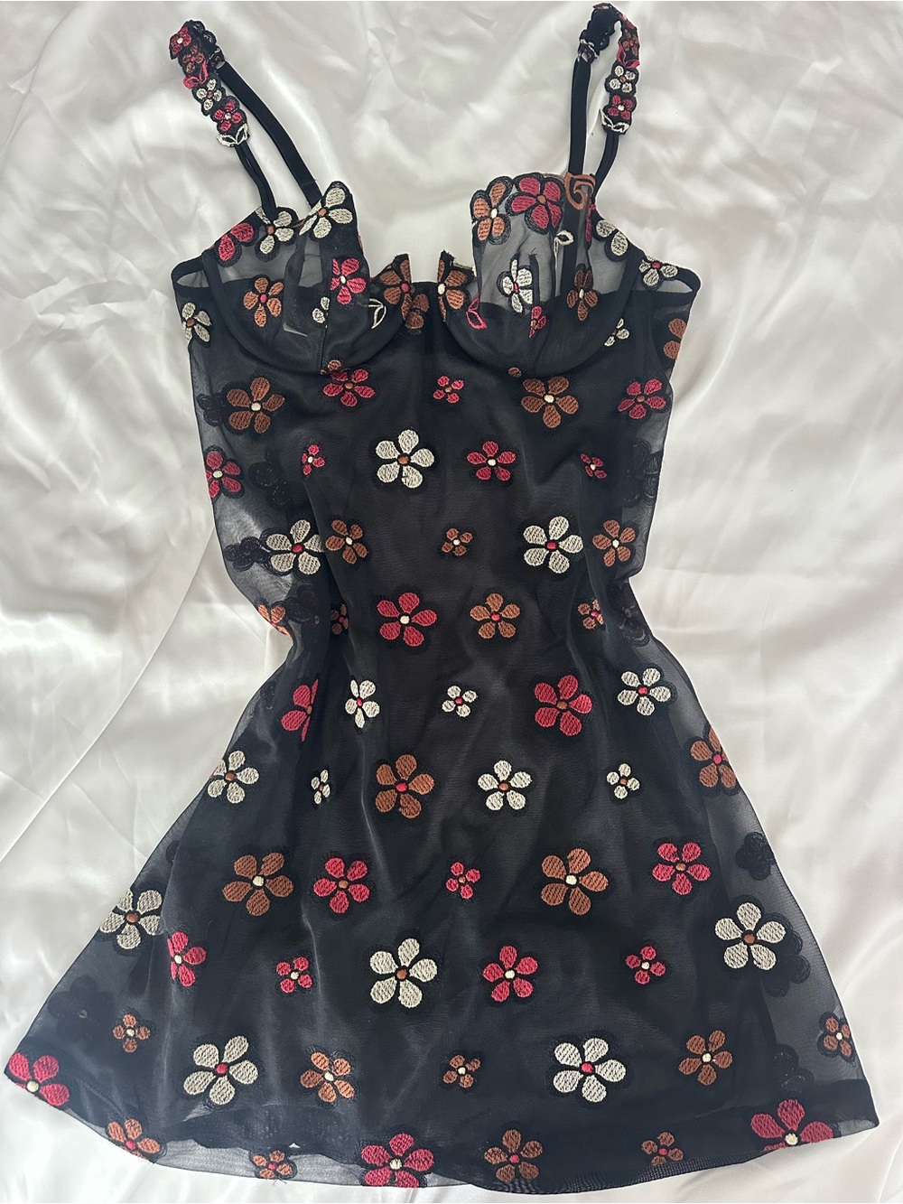La Perla Flower sheer embroidered nightgown
